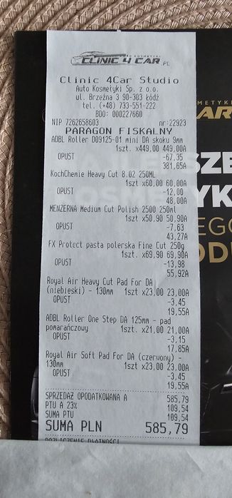 Maszyna do polerowania auta ADBL Roler