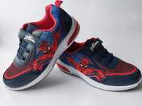Sneakersy adidasy chłopięce Spiderman świecące podeszwy nowe roz 33