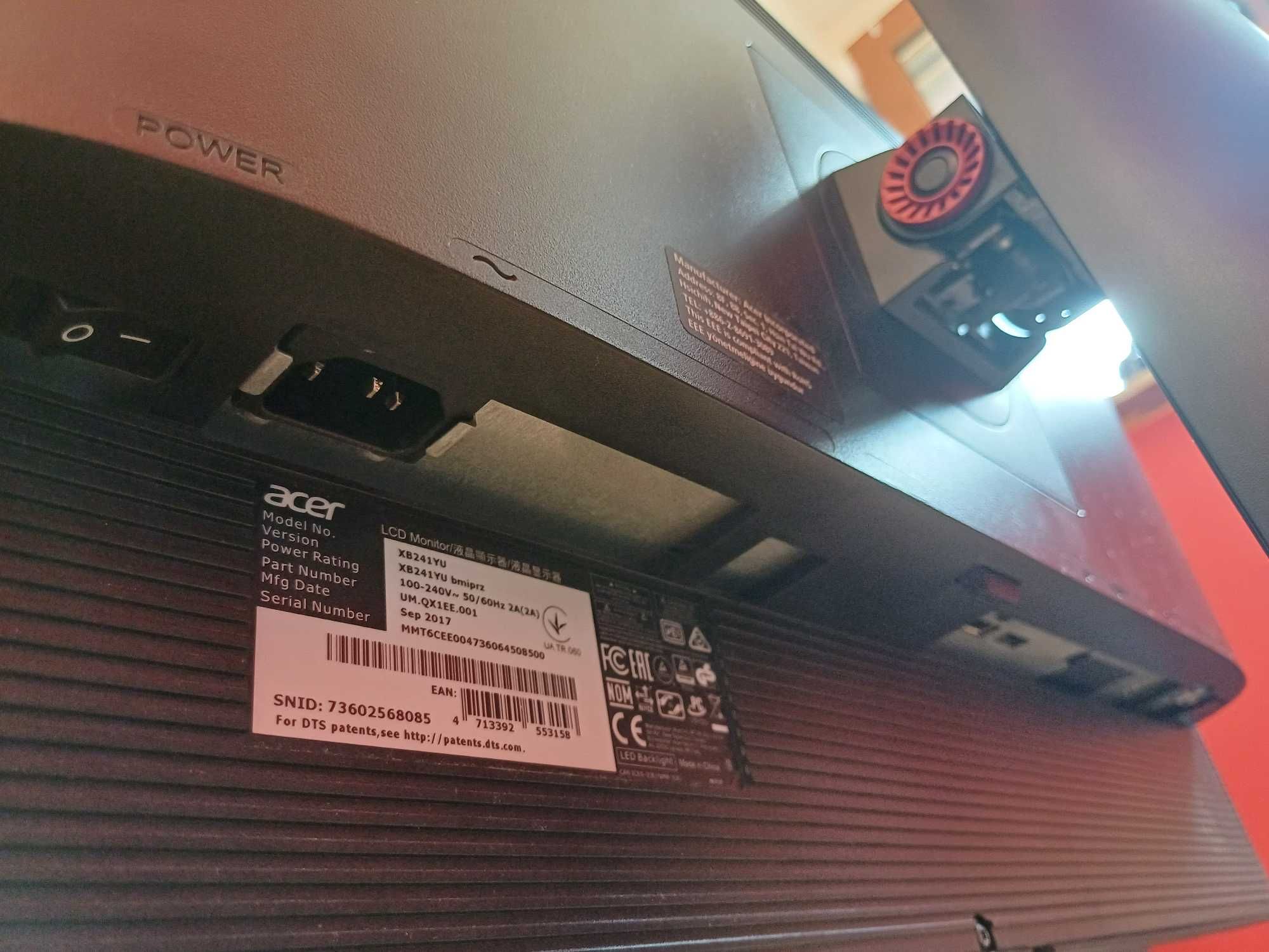 Acer Predator XB241YUBMIPRZ czarny