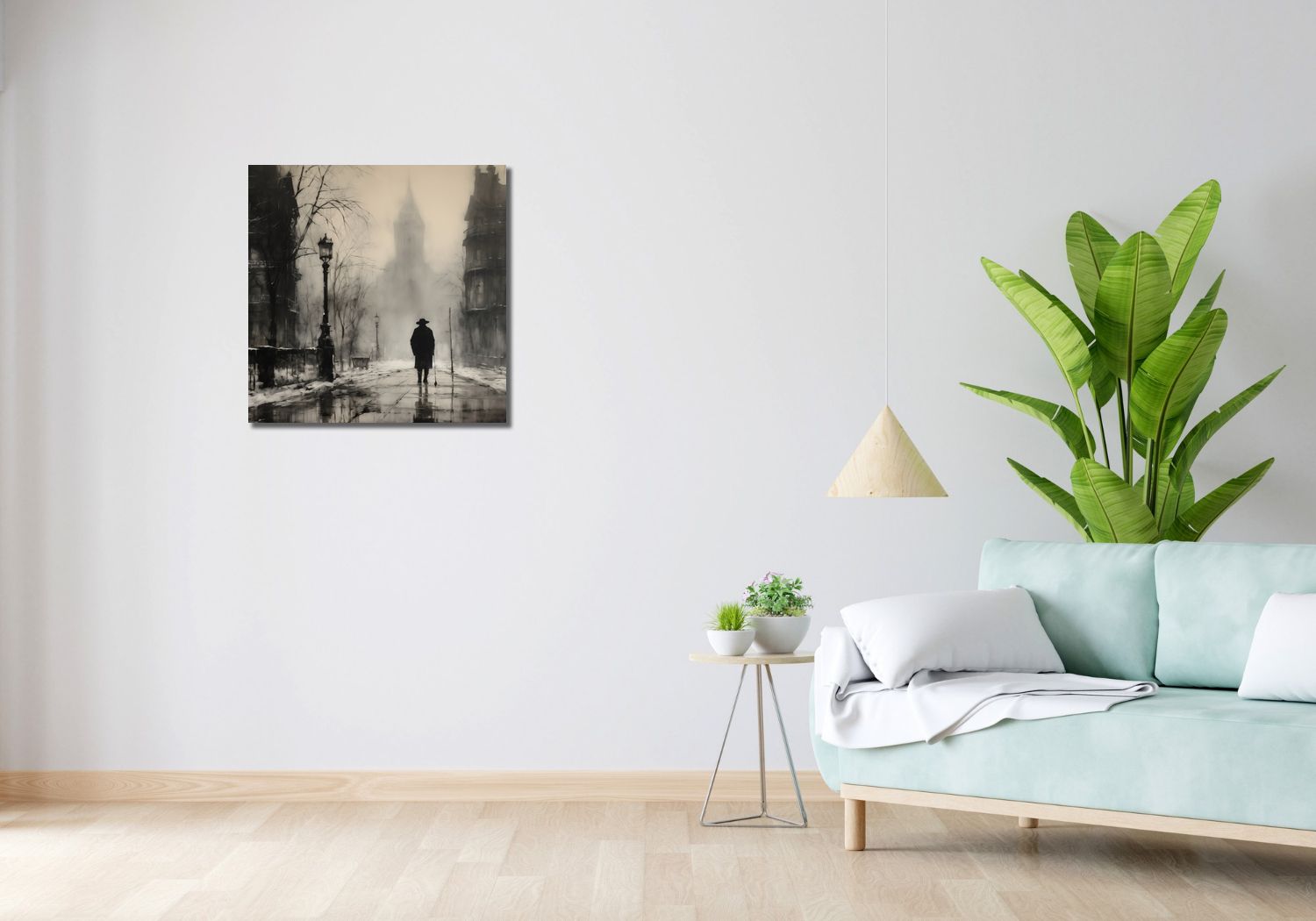 Obraz 60x60cm Mgła nad Londynem