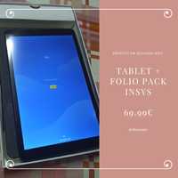 Tablet + Folio Pack Insys - 2ª mão