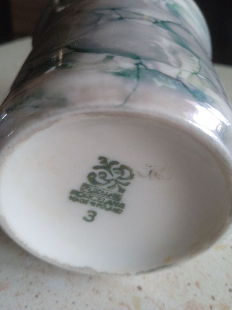 Markowy stary sygnowany serwis do kawy z porcelany - Włocławek.