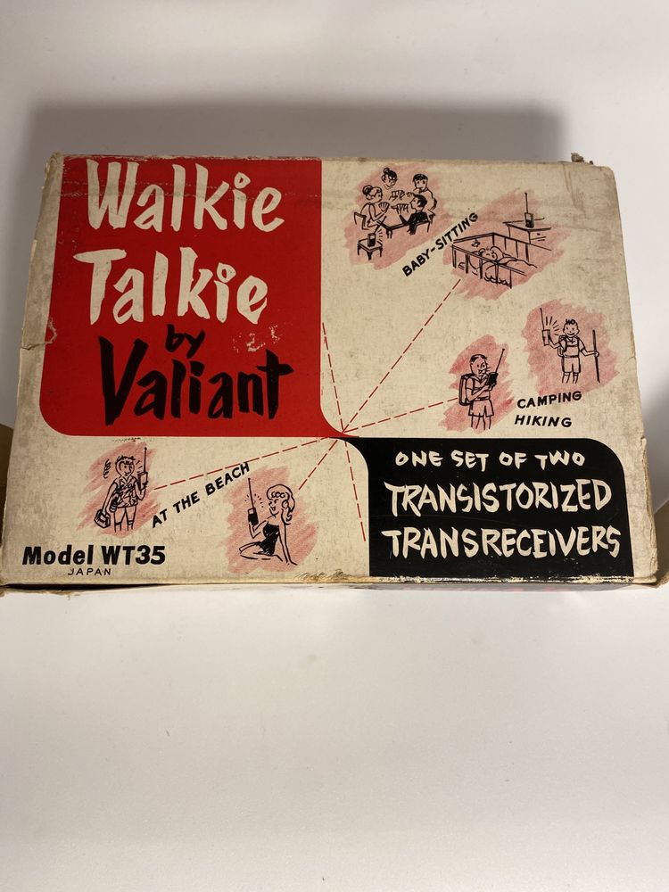 Walkie Talkie vintage com caixa original