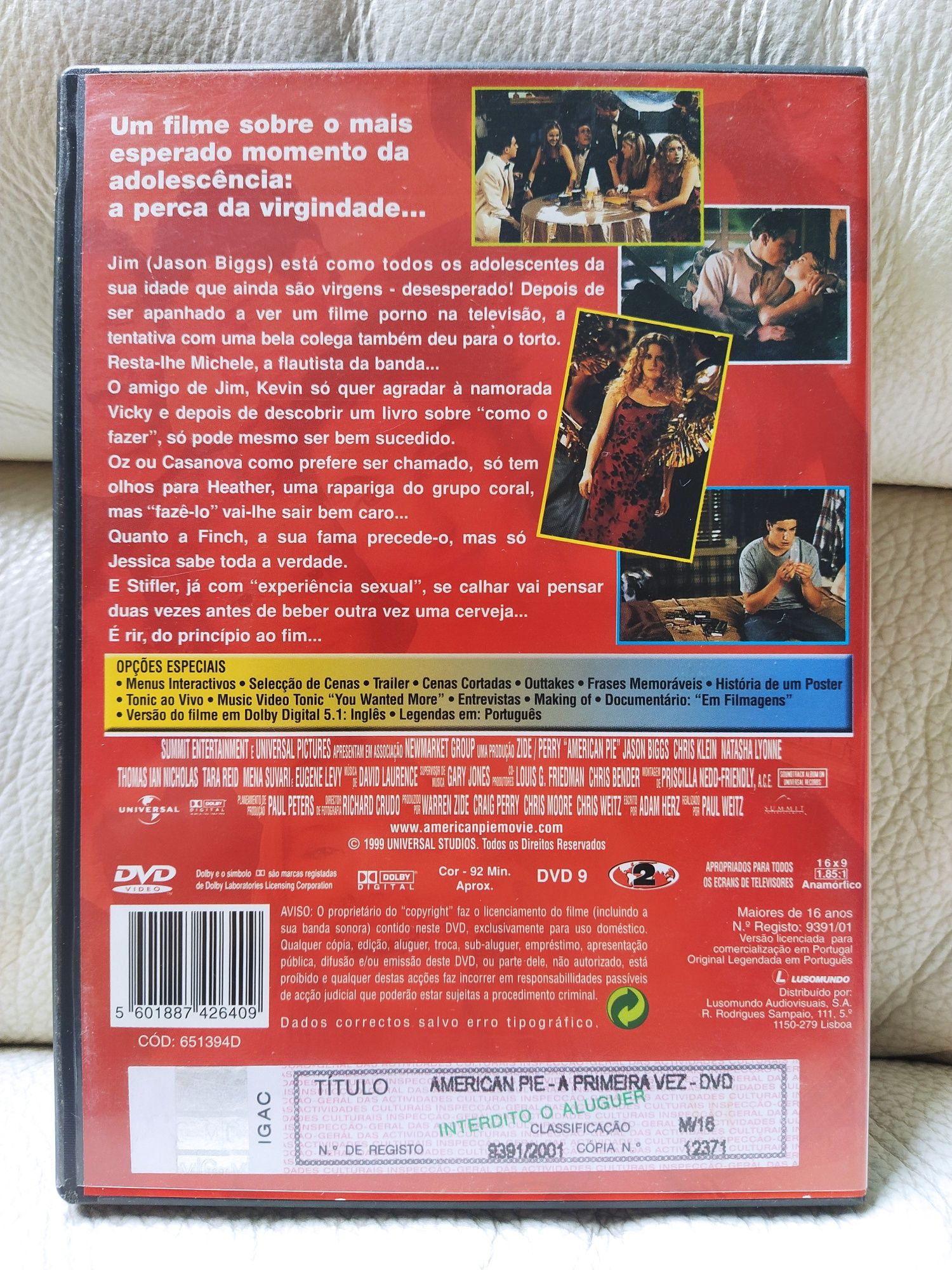 Filme American Pie - A Primeira Vez DVD