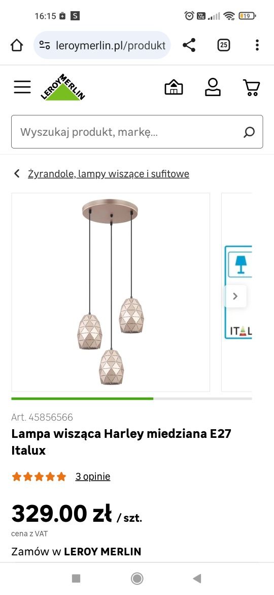 Lampa/ żyrandol sufitowy