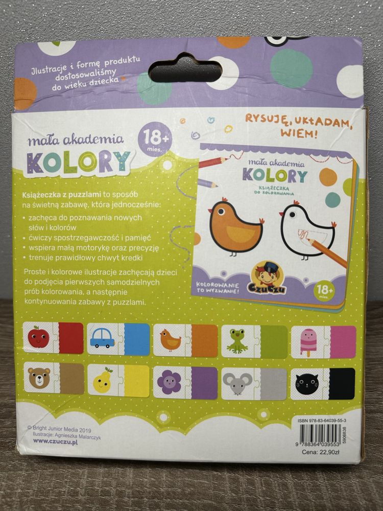 Puzzle kolory + kolorowanki