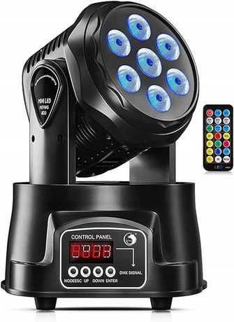 DELIBANG LED Moving Head, RGBW LED efekty sceniczne DMX512 Powystawowy