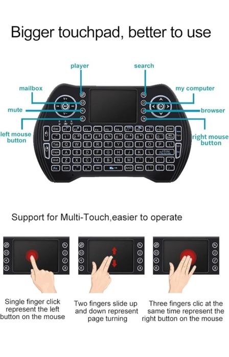 Mini QWERTY Keyboard with Touchpad64552486022657122