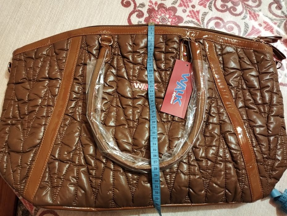 Продам сумку коричневу тканина