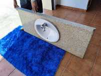 Pedra e lavatório móvel de Wc