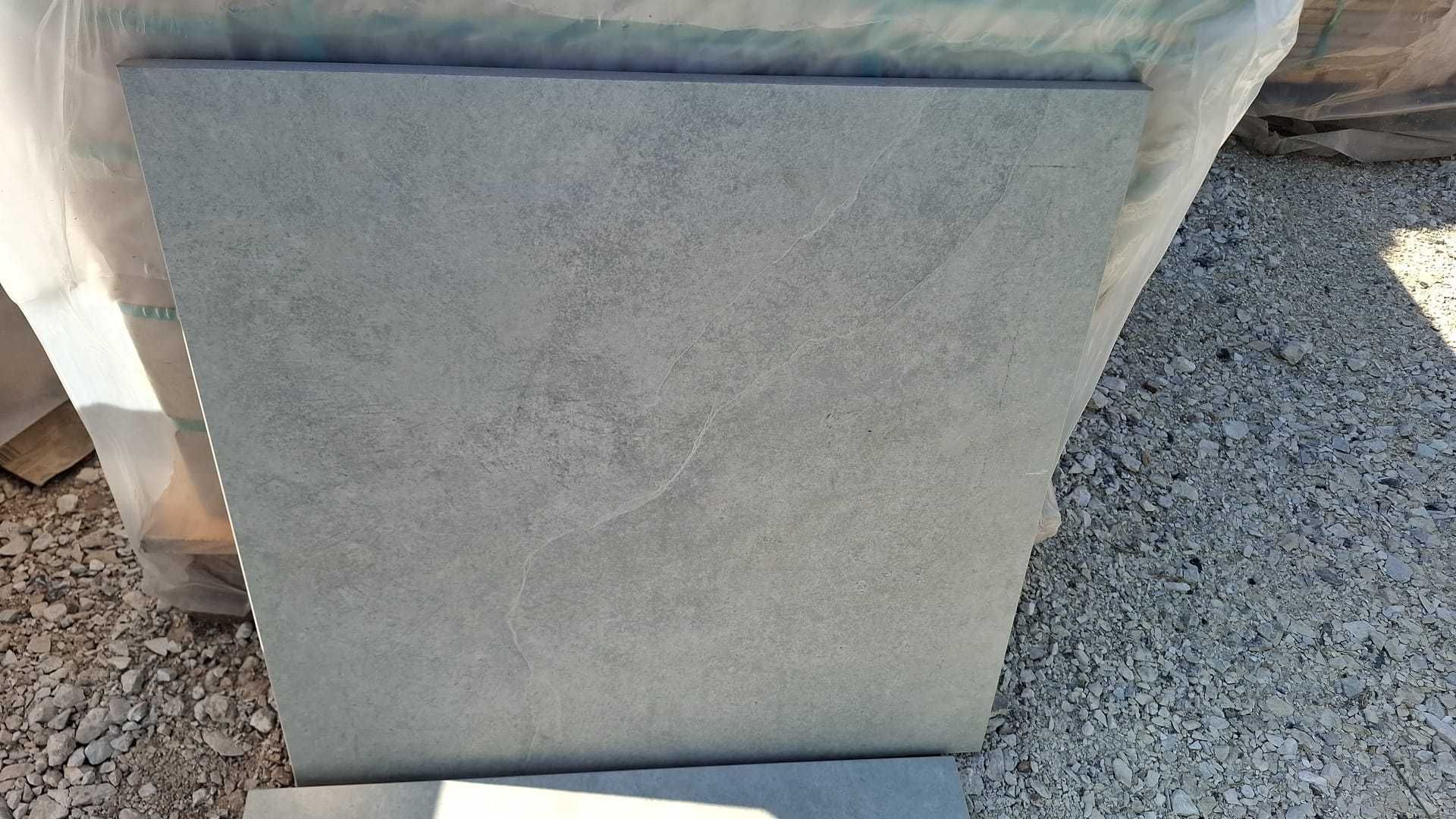 Płytki Tarasowe 60x60x2 cm PIZZARA GREY Gres Tarasowy w szarym kolorze