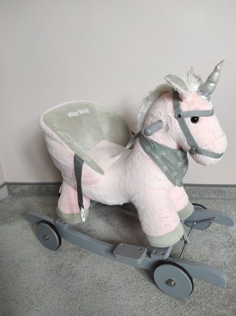 interaktywny konik na biegunach polly milly mally