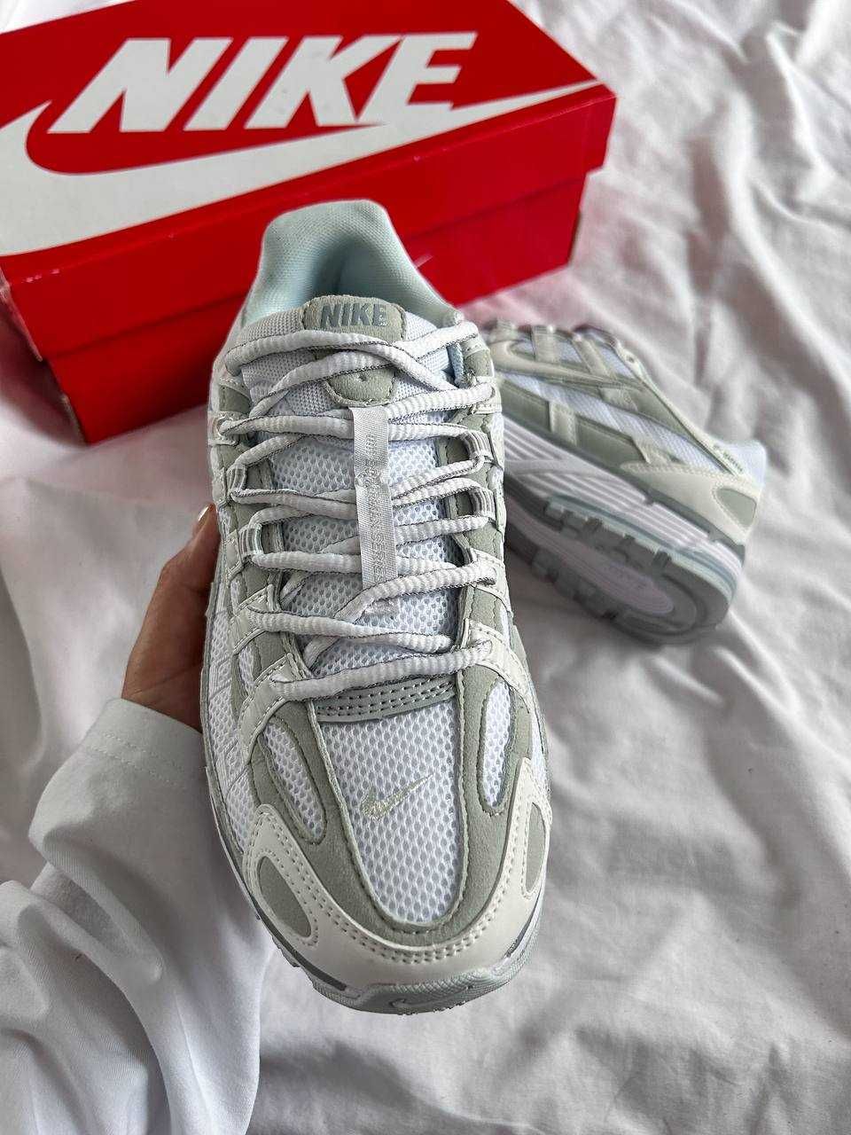Чоловічі кросівки  Nike P-6000 білий з сірим Q213 ЯКІСТЬ