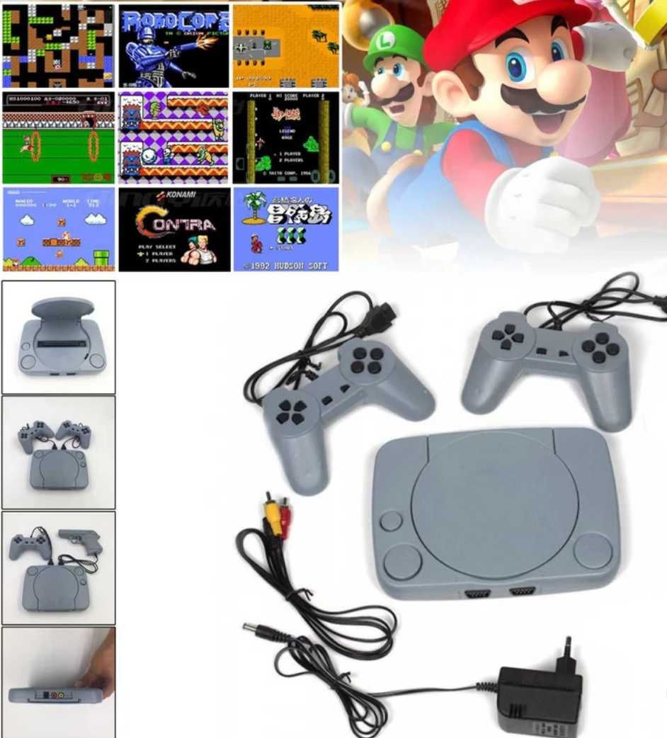 GRA TELEWIZYJNA KONSOLA retro klasyczne gry 8 BIT 2 pady pistolet tv
