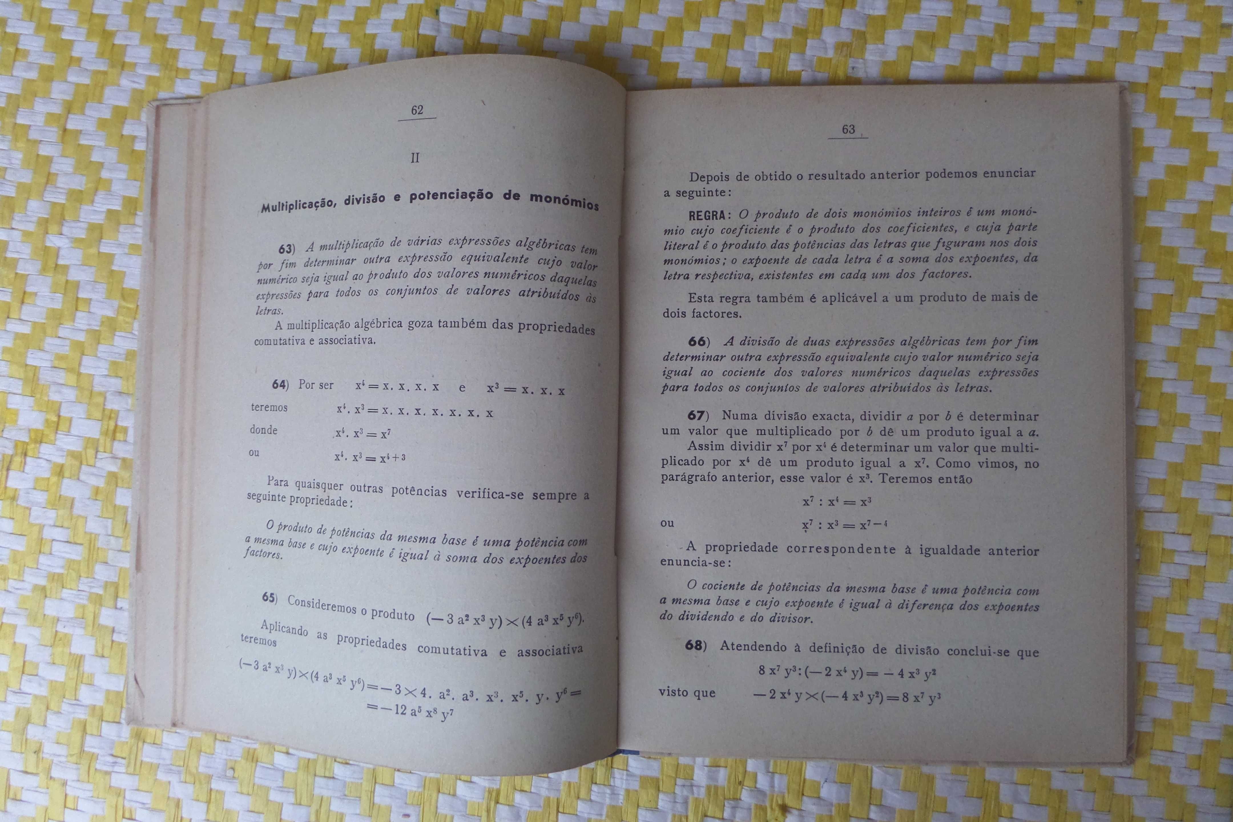 Elementos de Álgebra 
Para o 3º ano dos Liceus 
António N P Fernandes