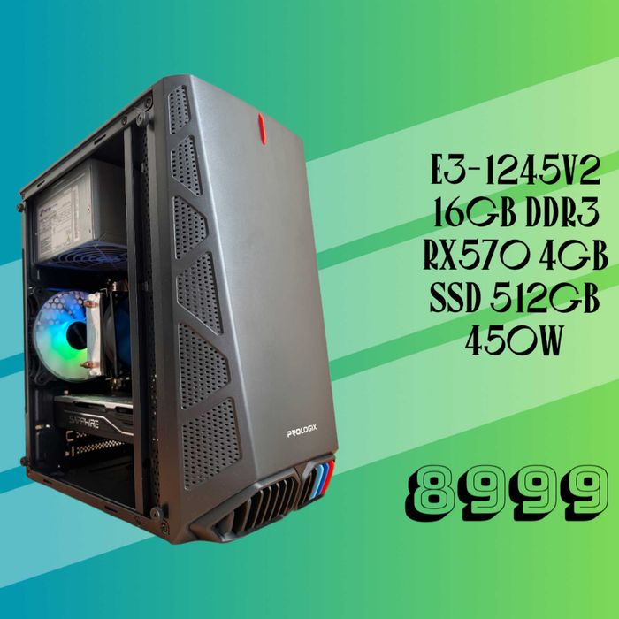 Бюджетний ігровий ПК! I7-3770 | 16GB RAM | RX570 4Gb | 450W