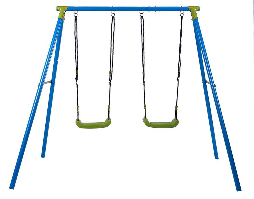 Huśtawka dziecięca Sandora XNS003 podwójna mocny stabilny stelaż