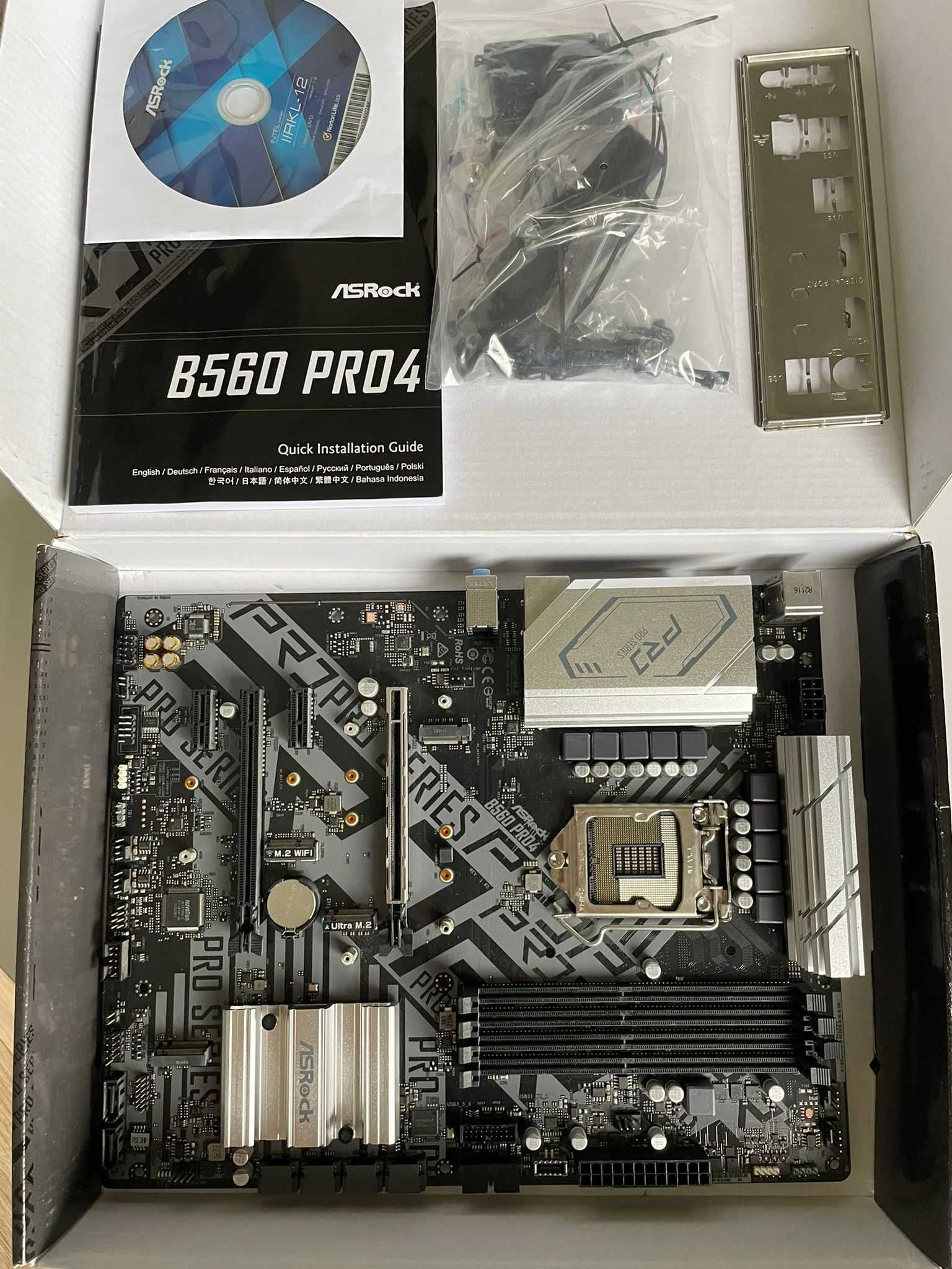Płyta główna do komputera ATX ASRock B560 Pro4 Intel DDR4 Stan BDB