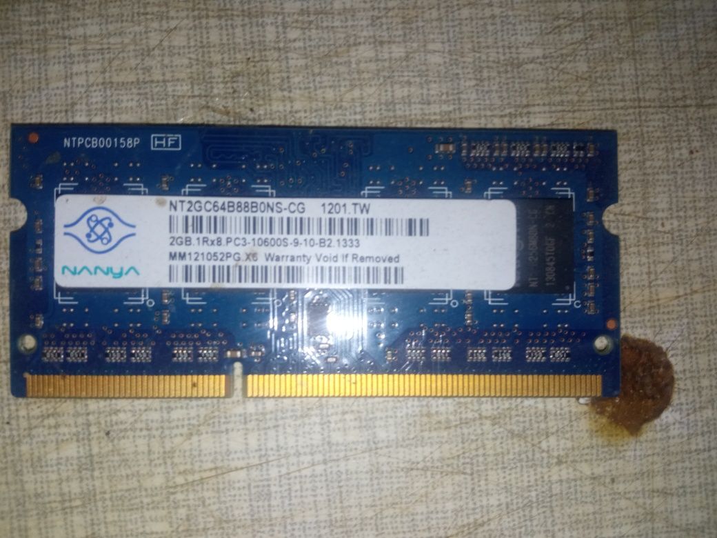 DDR3 2Gb для ноутбука