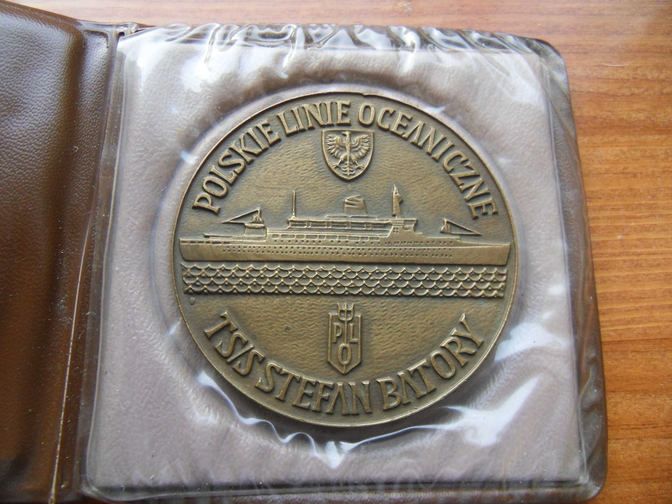 medal Polskie Linie Oceaniczne TS/S Stefan Batory w etui