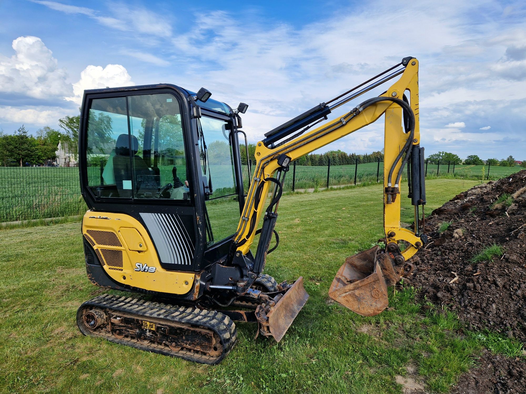 Minikoparka Yanmar SV18 2016r nie kubota volvo jcb