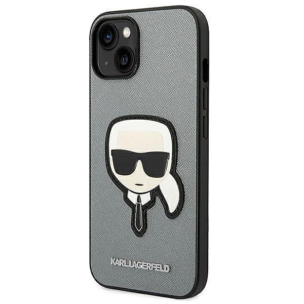 Etui Karl Lagerfeld Saffiano Karl's Head Patch na iPhone 14 Plus - sre