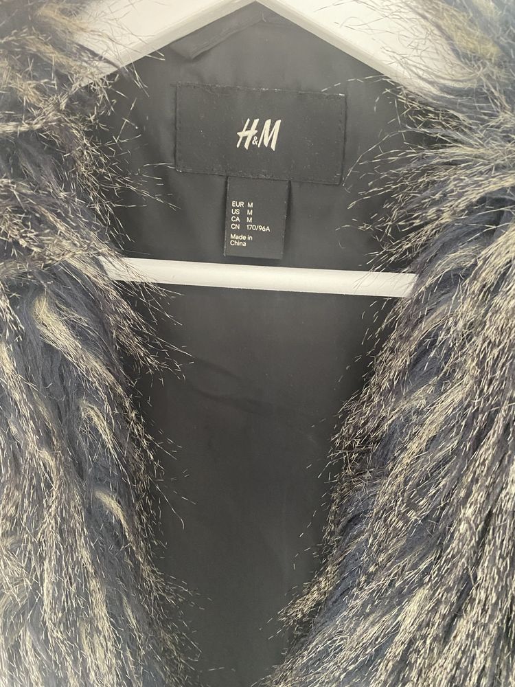 Kamizelka futrzana H&M futerko bezrękawnik sztuczne futro