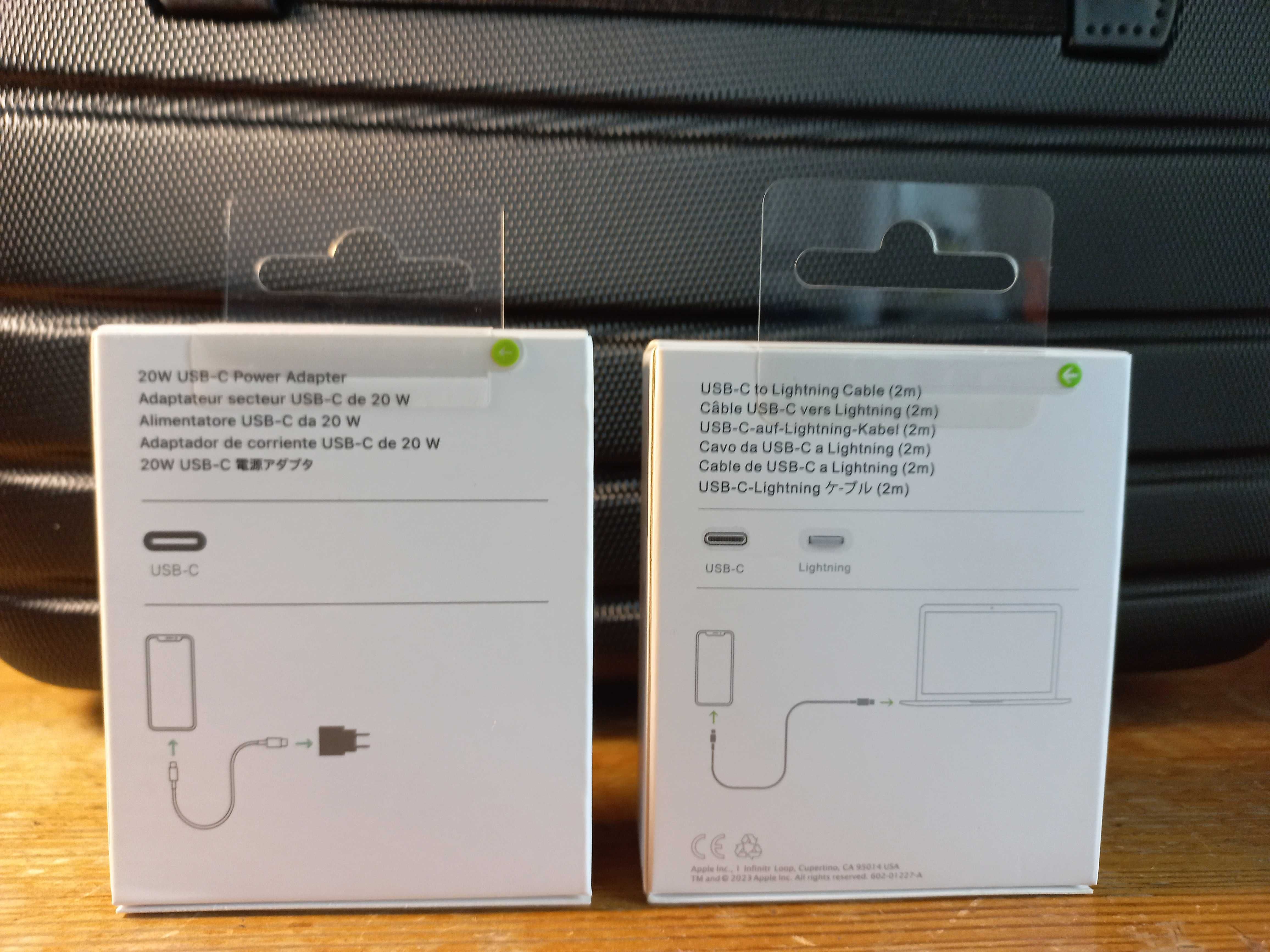 Ładowarka sieciowa APPLE 20W z kablem lighting do iPhone