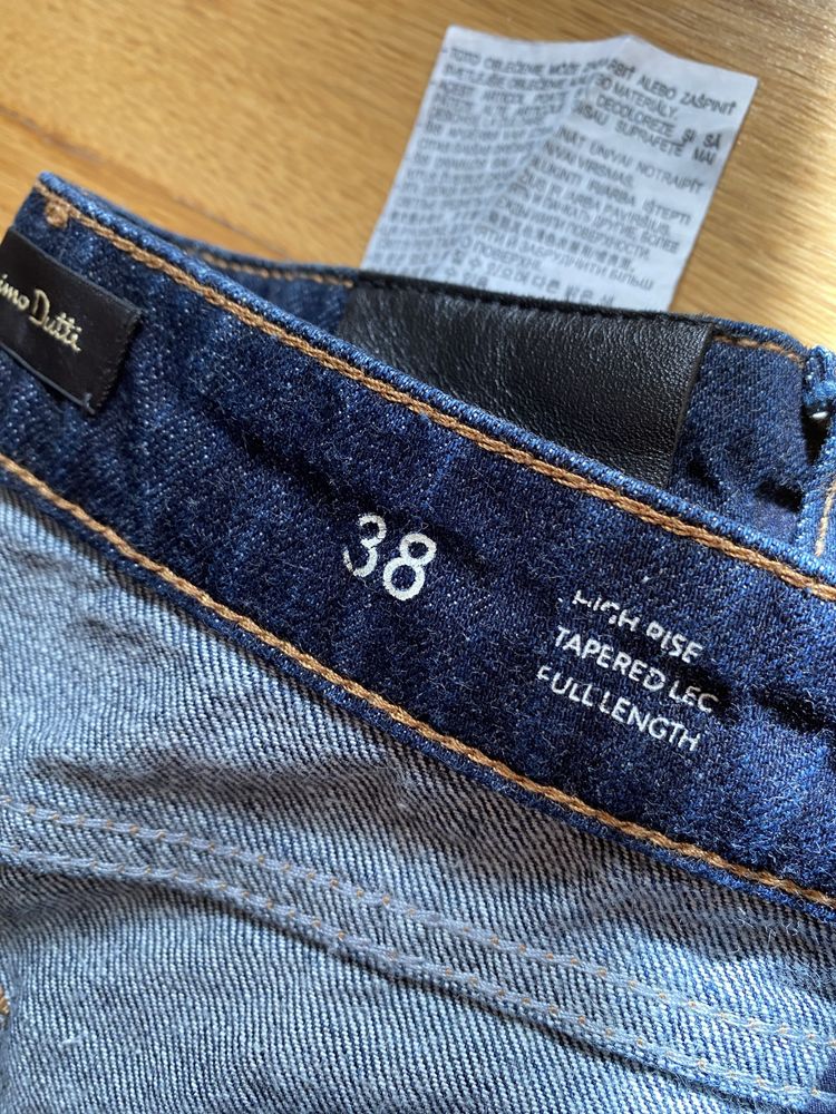 Calcas ganga azul escura Massimo Dutty High Rise full length 38 novas!