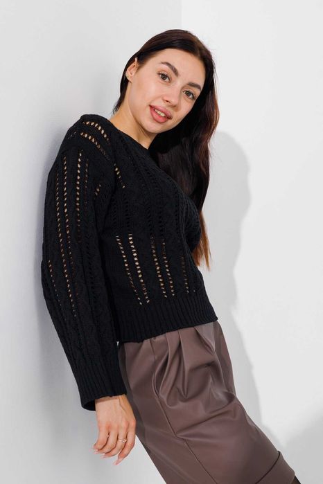 Женский джемпер свитер ажурный