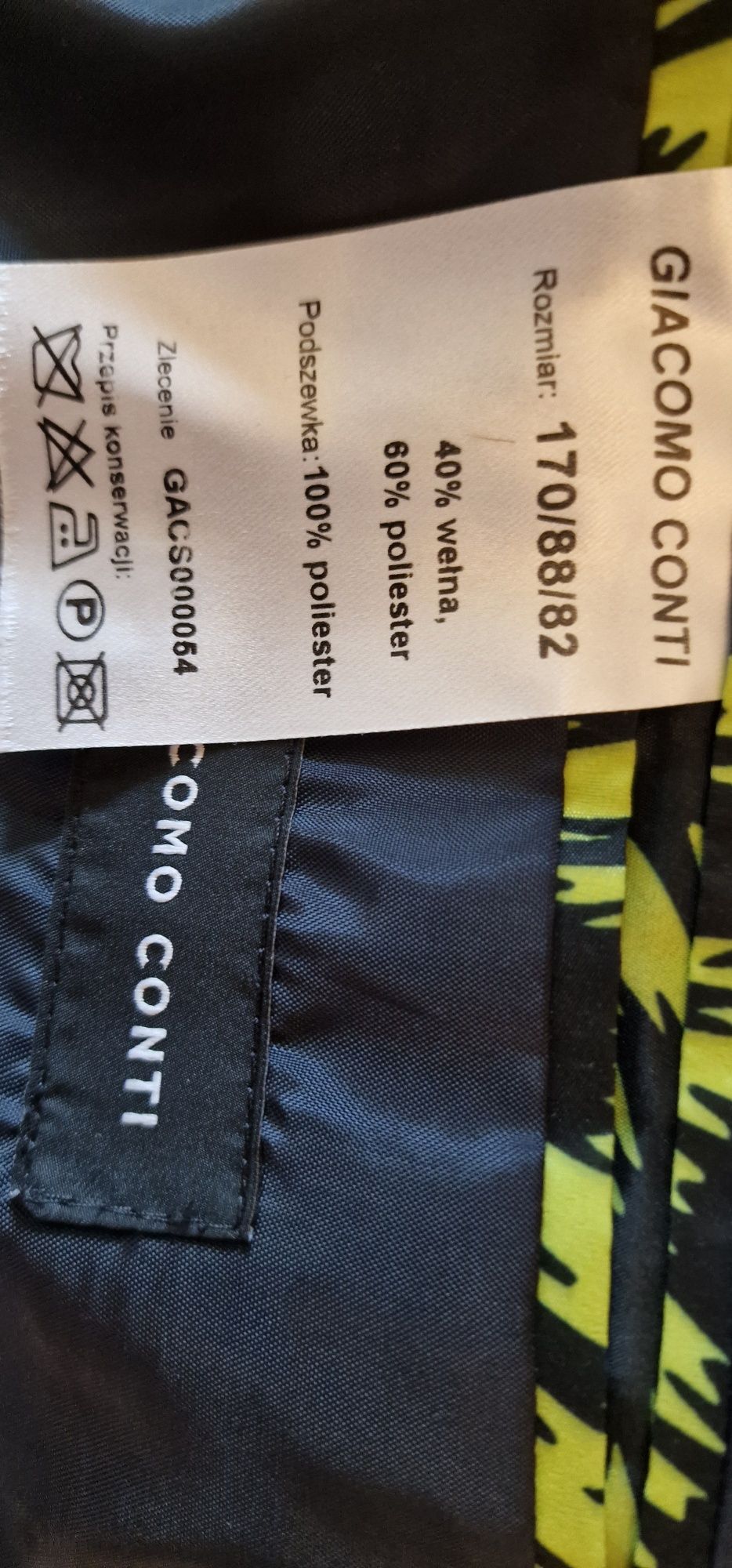 Garnitur czarny SLIM GIACOMO CONTI