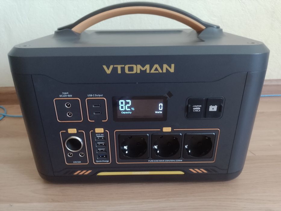 Зарядная станція Vtoman Jump 1500 Вт, 828 Вт·год LiFePO4,екофлоу