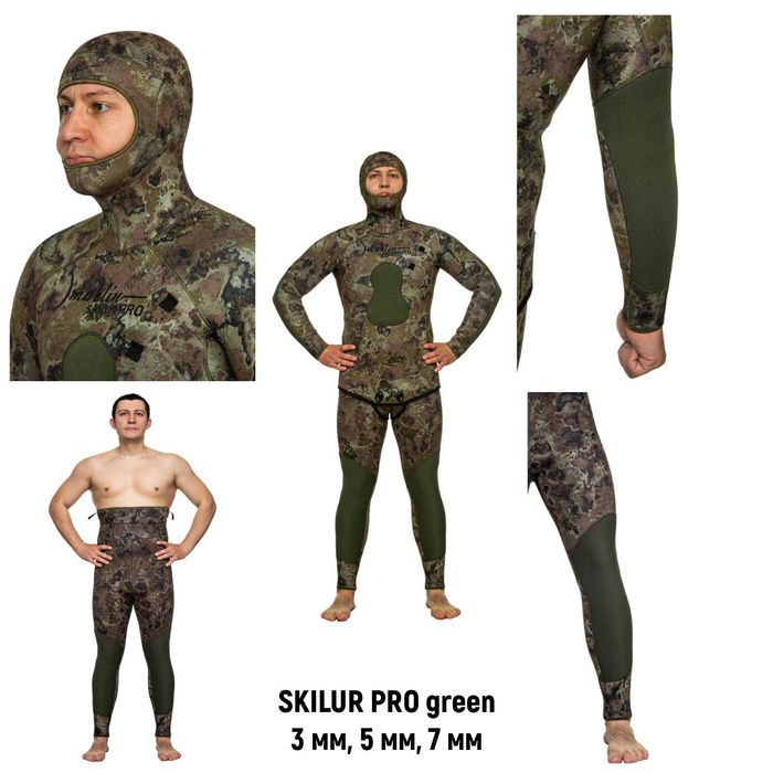 Гідрокостюм 2, 3, 5, 7, 9 мм, гидрокостюм для подводной охоты Marlin