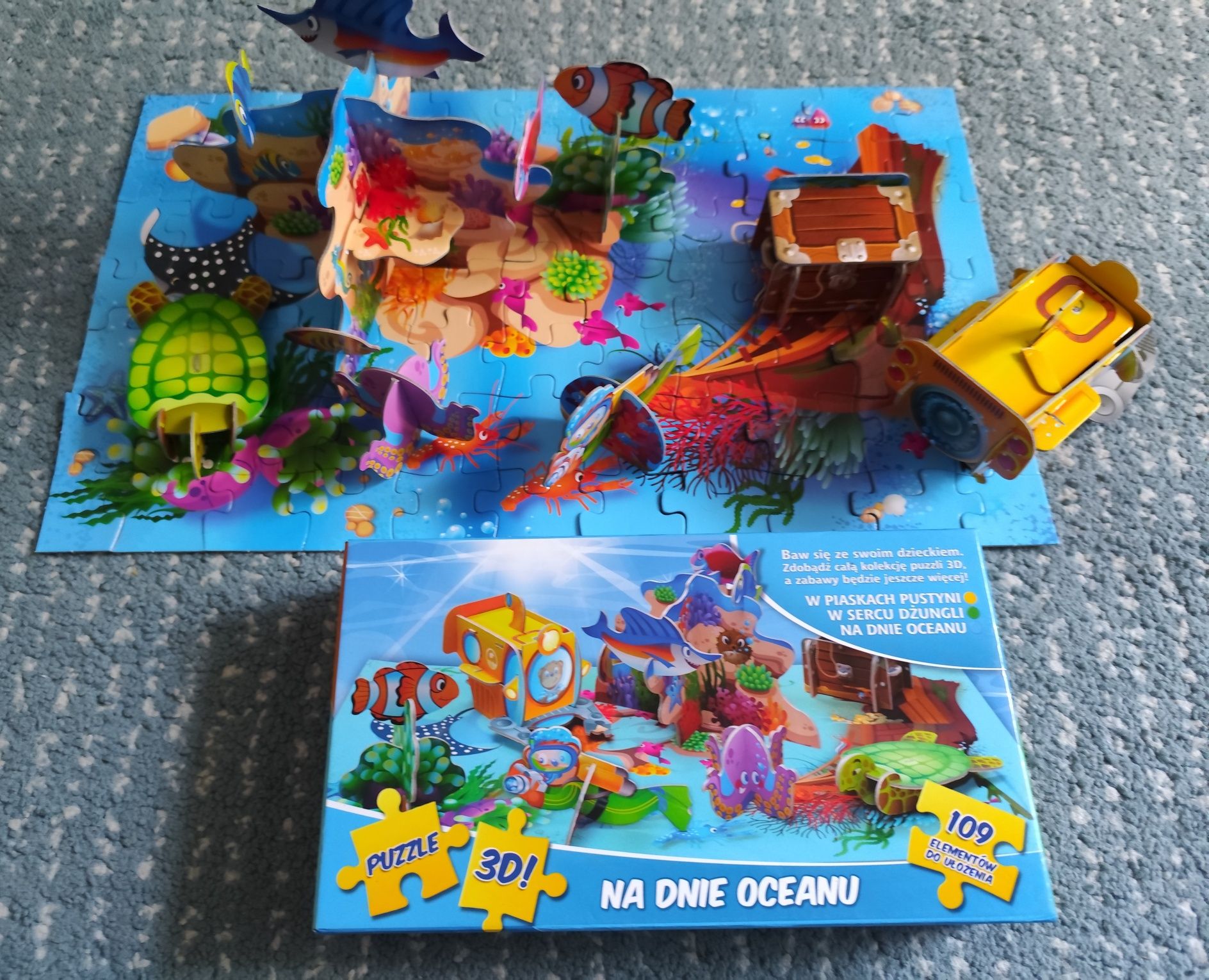 Puzzle 3D przestrzenne Na dnie oceanu 109 elementów