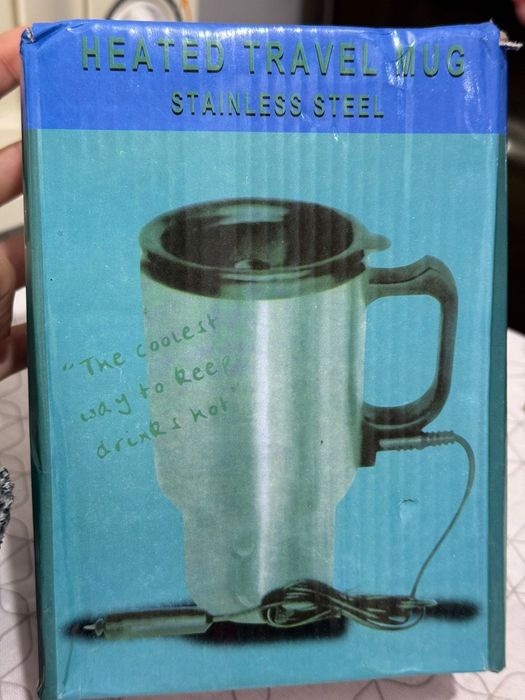 Copo térmico com cabo de aquecimento