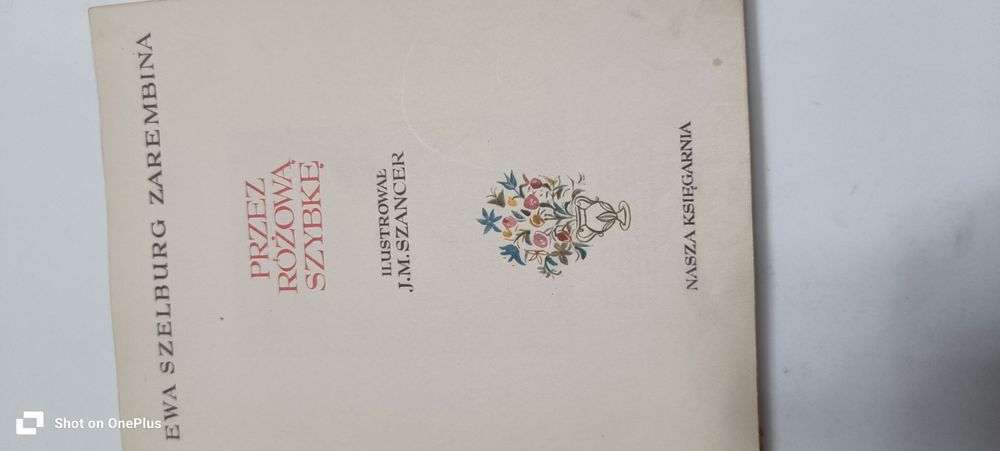 Książka przez różową szybkę Ewa szelburg zarembina