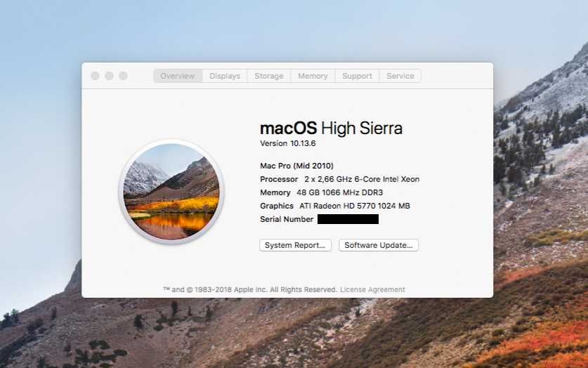 Mac Pro 5,1 (12-Core, 48GB, 2TB)