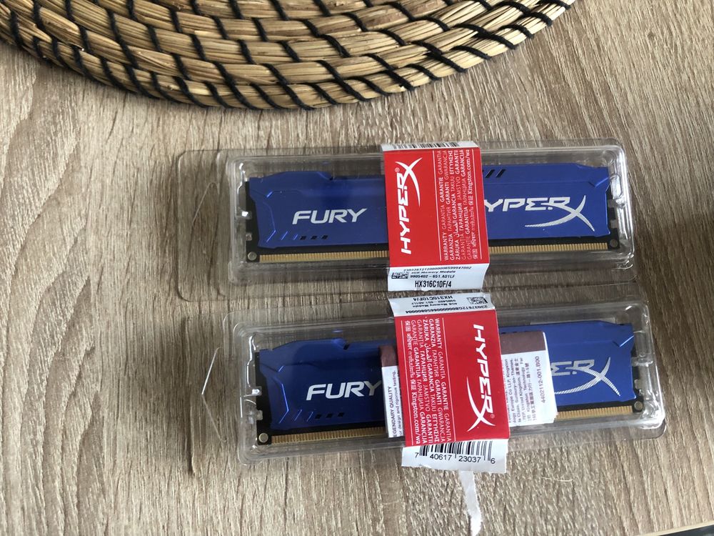 Pamięć Kingston Fury HyperX DDR3, 4 GB, 1600MHz, CL10 (HX316C10F/4)