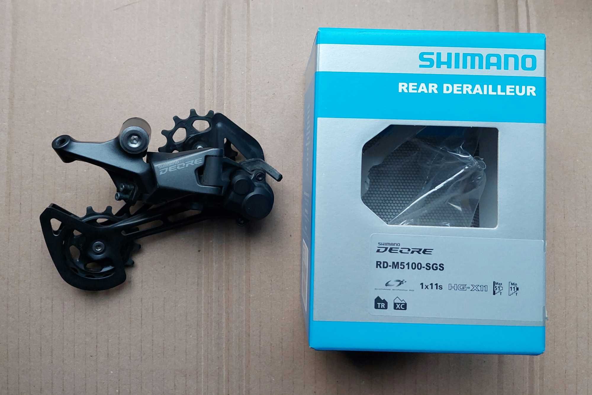 Задній перемикач Shimano Deore RD-M5100 Shadow+,перекидка,mtb.