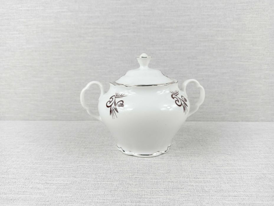 Porcelana 2 x duo cukiernica mlecznik Victoria China Czechoslovakia