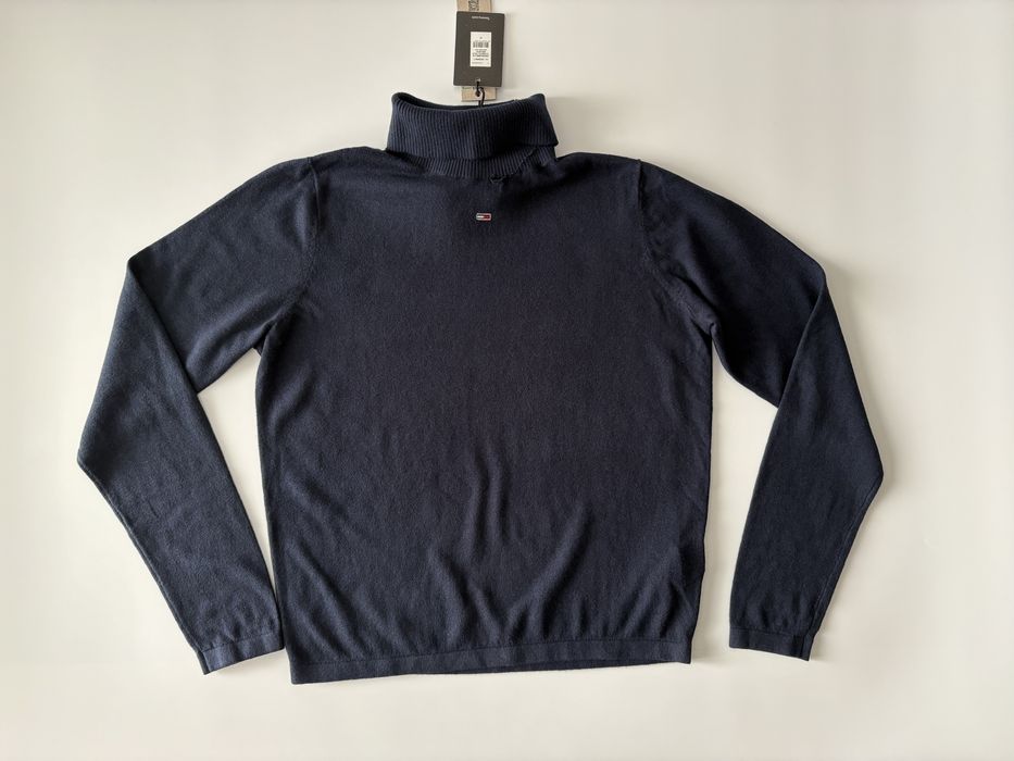 Granatowy golf Tommy Jeans M z wadą