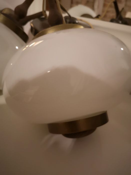 Lampa wisząca, żyrandol POLAM Bielsko PRL
