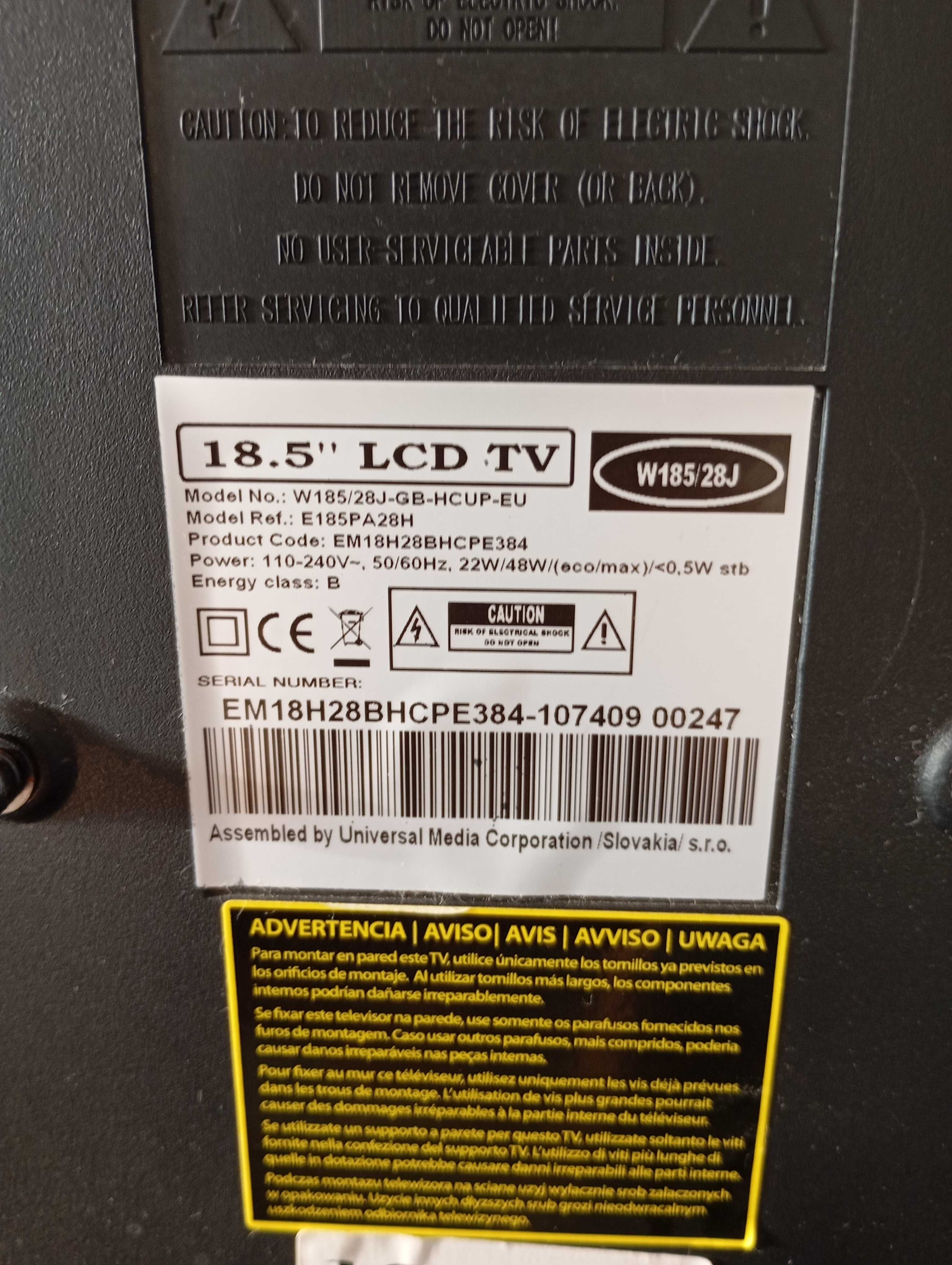 LCD TV 18,5" em bom estado
