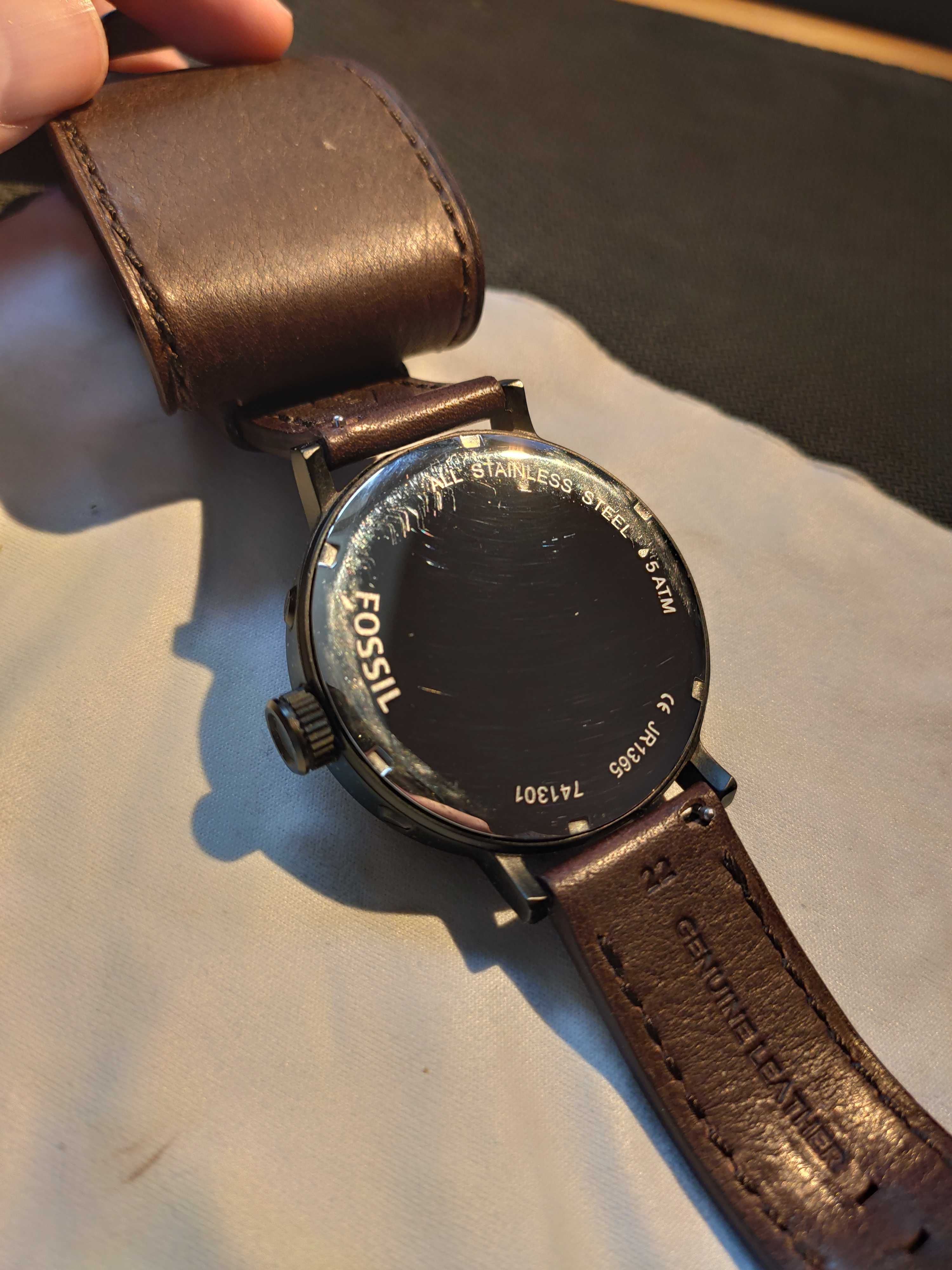 Zegarek męski Fossil jr1365 Leather - SKÓRA