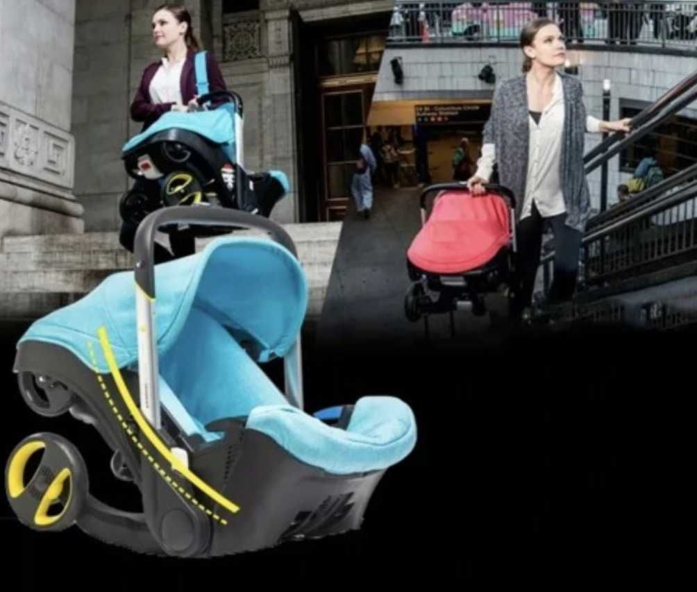 Lekki Wózek 3w1 FLEXI Wielofunkcyjny Nosidełko Bambus