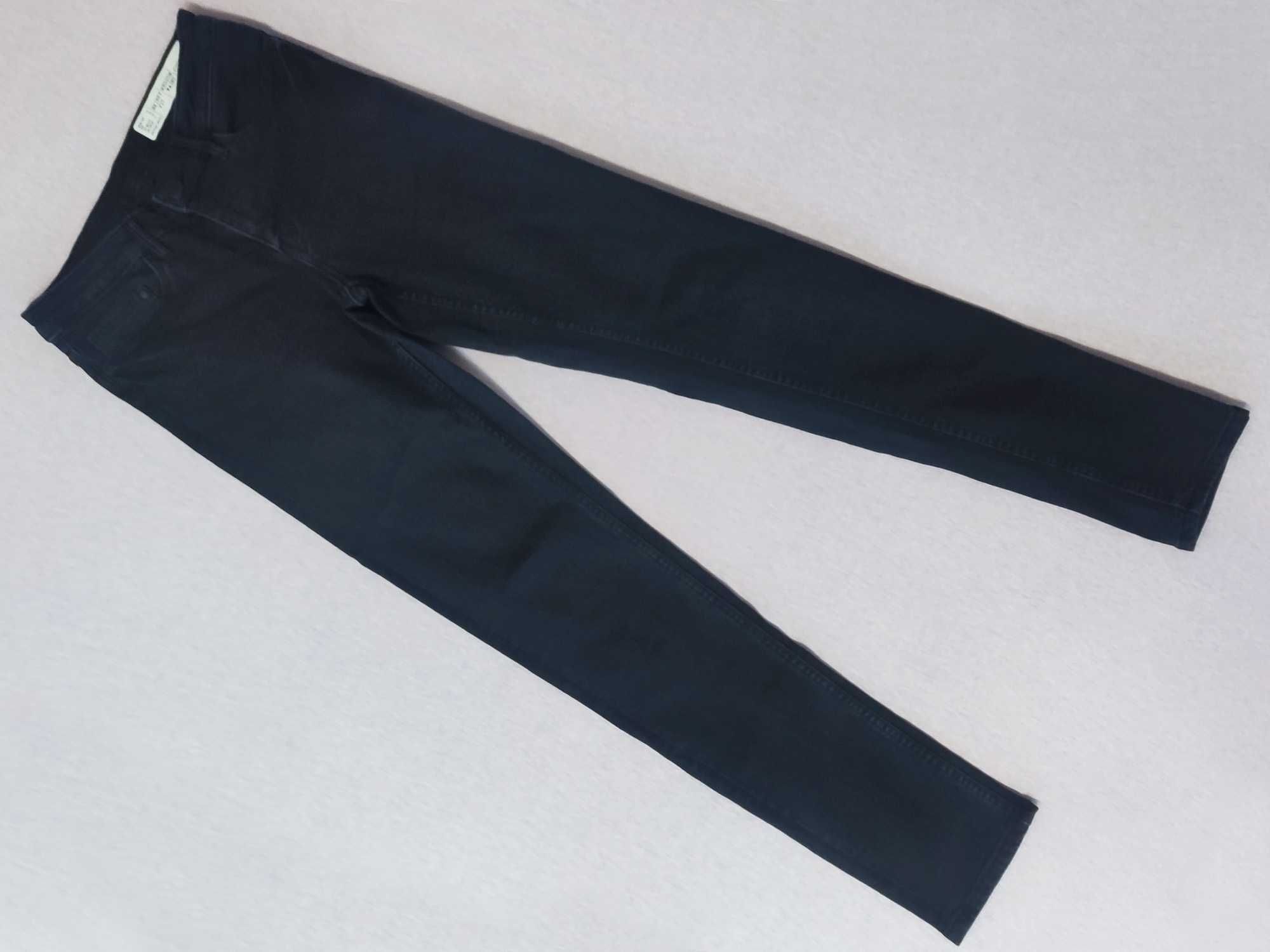 Jeansy ESMARA 34 Skinny Fit Rurki czarne Spodnie elastyczne