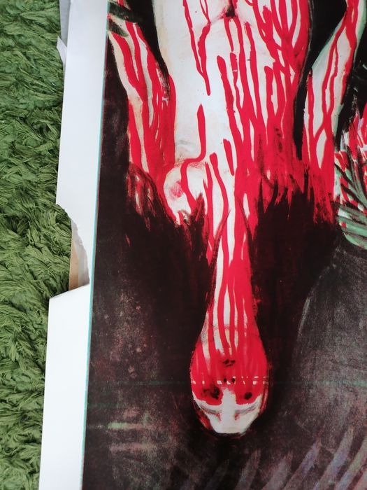 Aleksandra Waliszewska - ogród - uszkodzona litografia