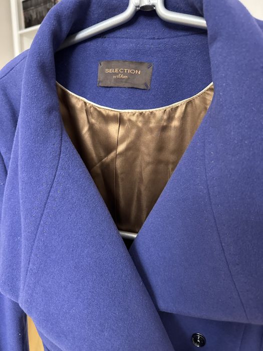 Elegancki płaszcz wełniany Selection – wełna i kaszmir