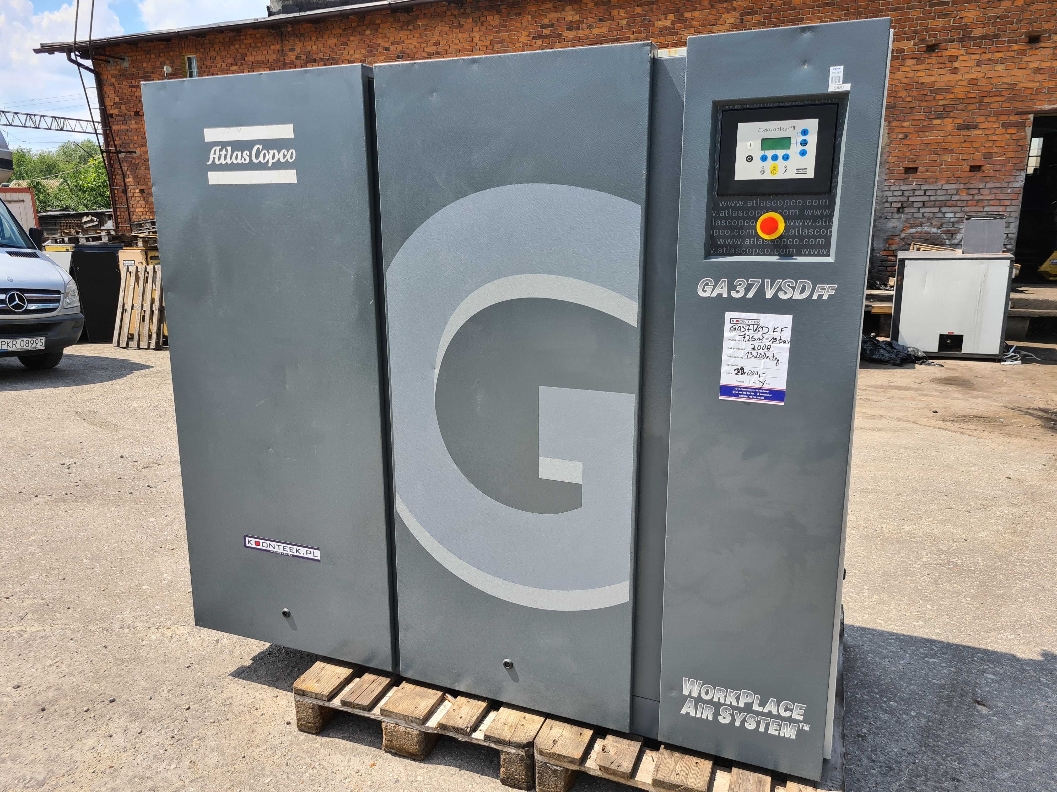 Kompresor śrubowy ATLAS COPCO GA 37 VSD ff