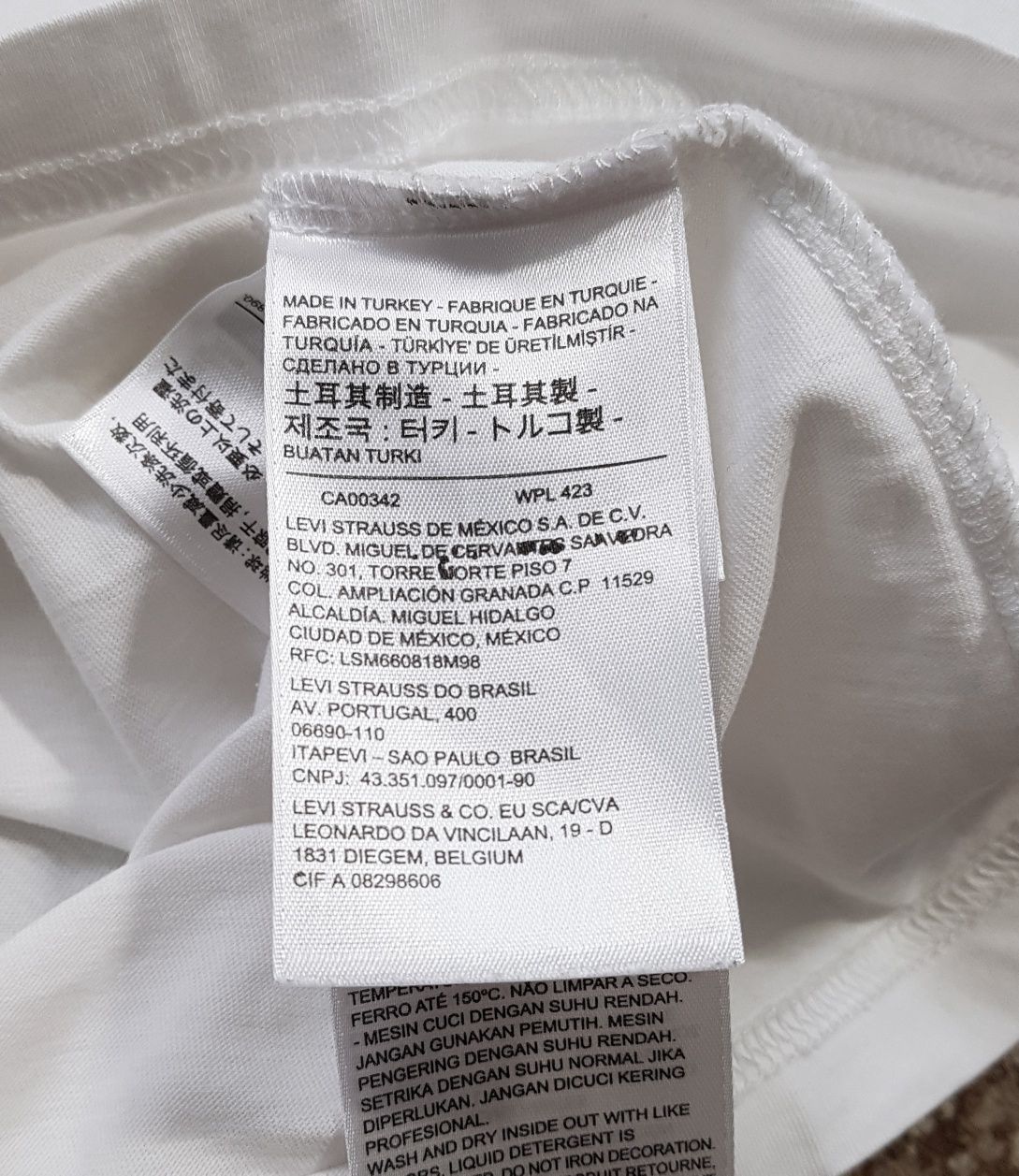 Levi's Box Tab Logo Relaxed Fit футболка оригинал S